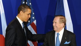 Setkání Baracka Obamy s Václavem Havlem