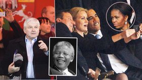 Zatímco Obama flirtoval na Mandelově pietě před zraky manželky Michelle s dánskou premiérkou, Jiří Rusnok vyrazil na fotbal.