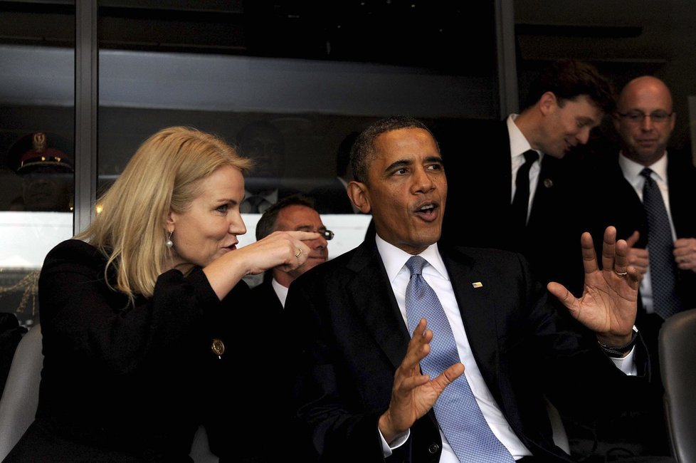 Obama se s krásnou Dánkou dobře bavil
