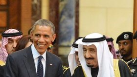 Obama se saúdským králem Salmánem