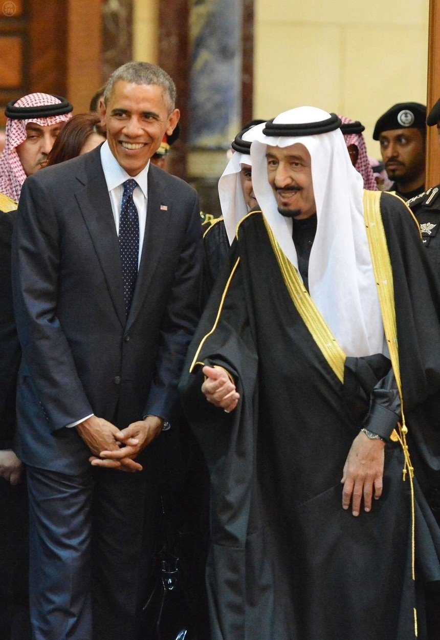 Obama se saúdským králem Salmánem