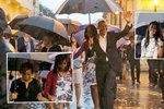 Obama na Kubě vyrazil s rodinou na prohlídku Staré Havany. Vyšel si s manželkou, dcerami i tchyní.