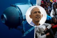 Není tragédie jako tragédie: Obamu překvapil zájem o ztracenou ponorku. A zmínil utonulé migranty