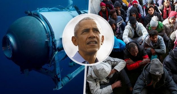 Není tragédie jako tragédie: Obamu překvapil zájem o ztracenou ponorku. A zmínil utonulé migranty