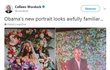 Obamův portrét namaloval Kehinde Wiley a připomíná fotku Beyoncé.