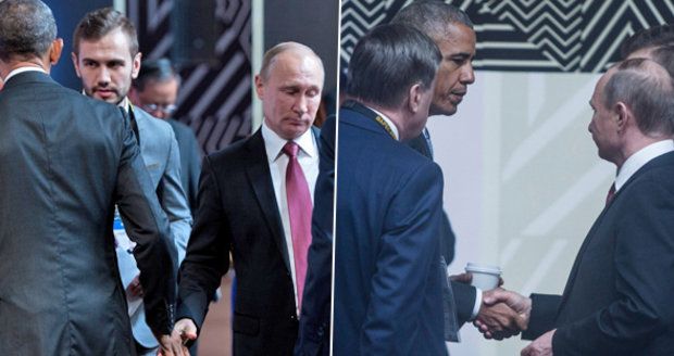Obama, Putin a chladný stisk. Světoví lídři se setkali na čtyři minuty