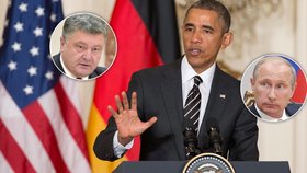 Americký prezident Barack Obama se snaží vyřešit situaci na východě Ukrajiny a dosáhnout klidu zbraní. Nejprve proto telefonoval s s Vladimirem Putinem, poté zase s ukrajinským prezidentem Petrem Porošenkem. 