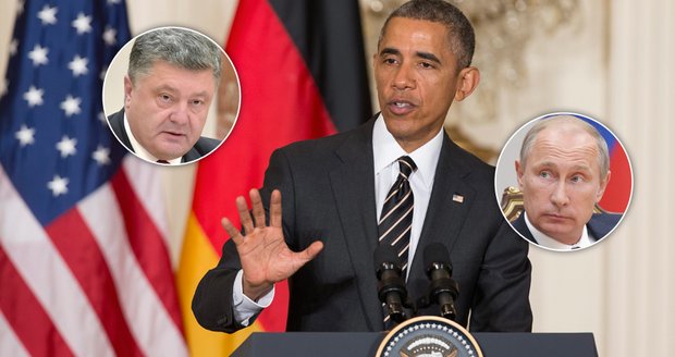 Velké jednání o Ukrajině: Obama mluvil s Porošenkem i Putinem