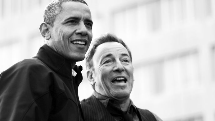 Barack Obama a Bruce Springsteen.