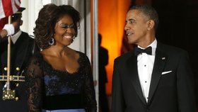Michelle a Barack Obamovi po dlouhé době spolu na veřejnosti