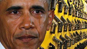 Americký prezident v emotivním projevu plakal. Vzpomněl masakry a vytáhl do boje proti prodeji a držení zbraní.