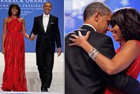 Obama na inauguračním plese šetřil, ale Michelle oblékl do miliónů