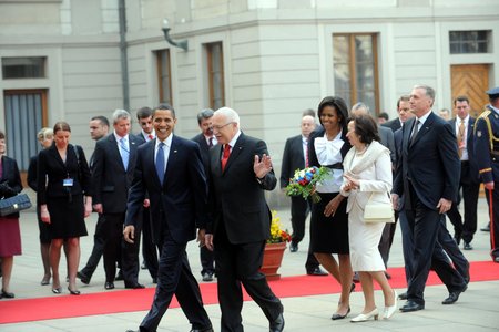 Uvítací ceremoniál na Pražském hradě