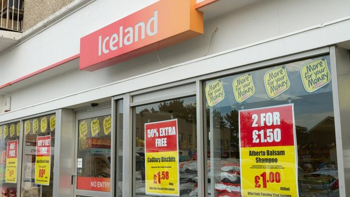 obchod řetězce Iceland ve Velké Británii