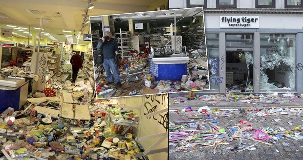 Obchody rabovali hůř než zvěř. Takto dopadl Hamburk po řádění demonstrantů