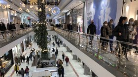 Předvánoční nákupy v Česku (19.12.2021)