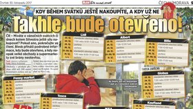 Jak bude o svátcích 2017 otevřeno? Blesk přinesl přehled otevírací doby, která je zákonem ovlivněna.