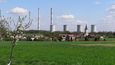 Obec Dětmarovice s uhelnou elektrárnou
