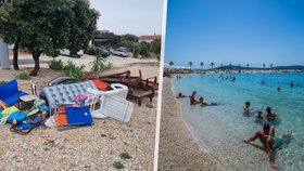 Nekonečný boj chorvatských obcí s ručníkovými rezervacemi na plážích: Pokuty není jak vymáhat!