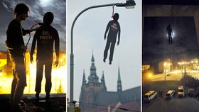 V Česku se na řadě veřejných míst objevily figuríny oběšenců