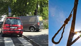 V Praze na dětské hřišti našli oběšeného muže, který zřejmě spáchal sebevraždu.
