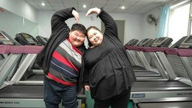 Čínský pár váží dohromady 394 kilo!