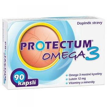 Protectum Omega 3 poskytuje kombinaci omega 3 nenasycených mastných kyselin, vitaminů, karotenoidů a minerálů: lutein, zeaxanthin, vitamin C a E a zinek, který přispívá k udržení normálního stavu zraku.