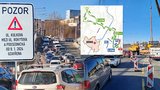 To je Brno: Zavřeli 200 m silnice, objížďka má 7,6 km!