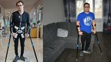 Hotový zázrak: Kouzelný oblek Tomáše s obrnou rozpohybuje! 250 tisíc by mu změnilo život