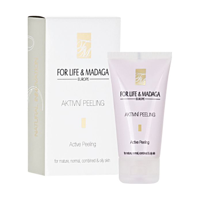 Aktivní peeling, For Life and Madaga, koupíte na: forlifemadaga.com, 306 Kč