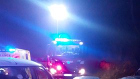 Vážná nehoda u obce Obory na Příbramsku si vyžádala sedm zraněných.