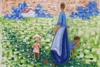 Znovunalezený obraz Josefa Čapka se vydražil! Kvetoucí louku si nový majitel koupil za 16,32 milionu Kč