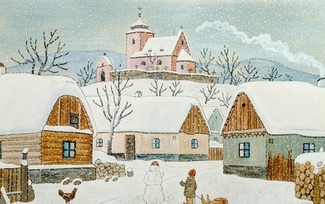 Idylka ladovské zimy na plátně Štědrý den vyšla nového majitele na 4,2 milionu korun.