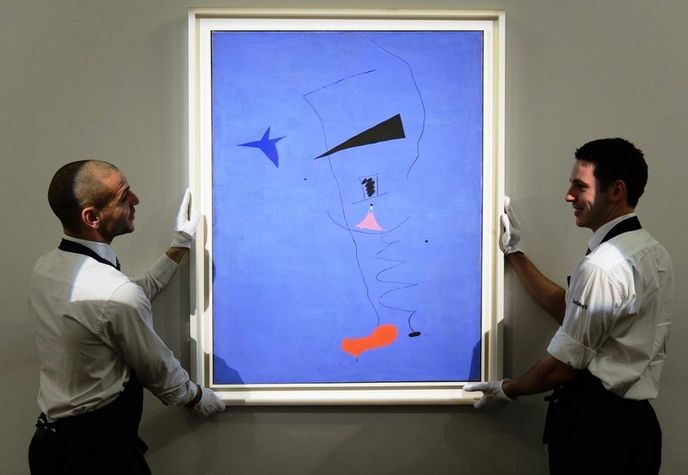 Obraz Modrá hvězda od Joana Miróa