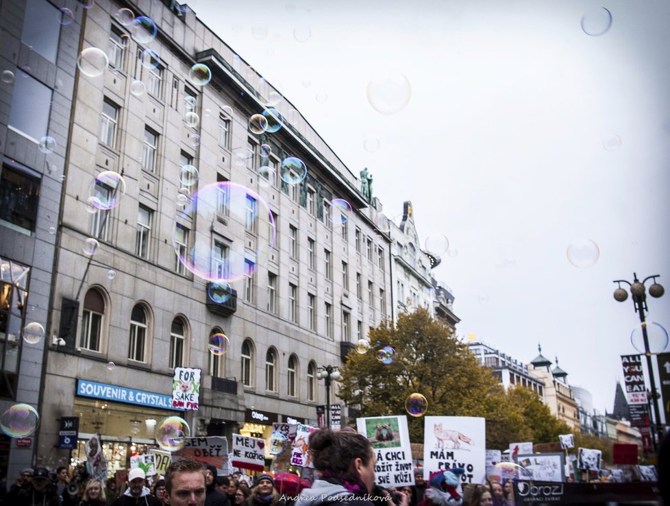 Průvod se vydal vstříc Václaváku