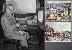 Před 120 lety se narodil Jan Slavíček. Štetcem zachycoval krásy Prahy.