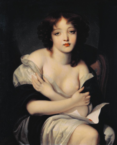 Jean Baptiste Greze rád maloval ženy, které měly na obraze odhalenou bradavku.
