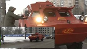 Byť je to k nevíře, v Rusku skutečně jezdí obrněné vozidlo jako taxi.