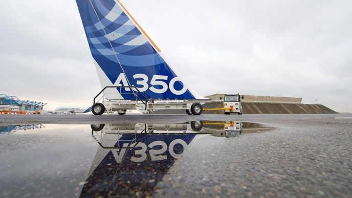 Ocas prvního Airbus A350 ještě před nasazením na letadlo