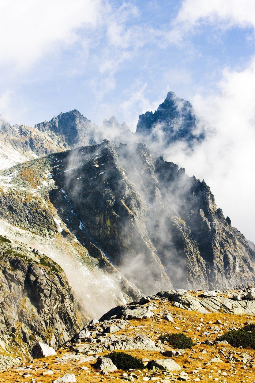 Vysoké Tatry jsou nejvyšším pohořím Slovenska i Polska.