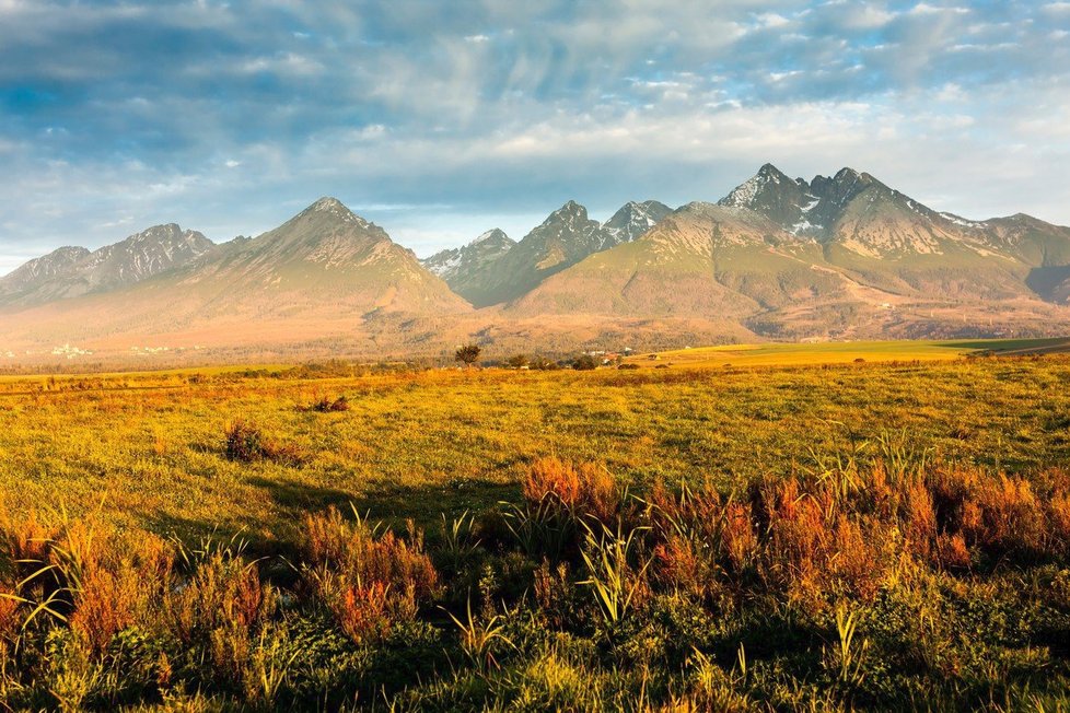 Vysoké Tatry jsou nejvyšším pohořím Slovenska i Polska.