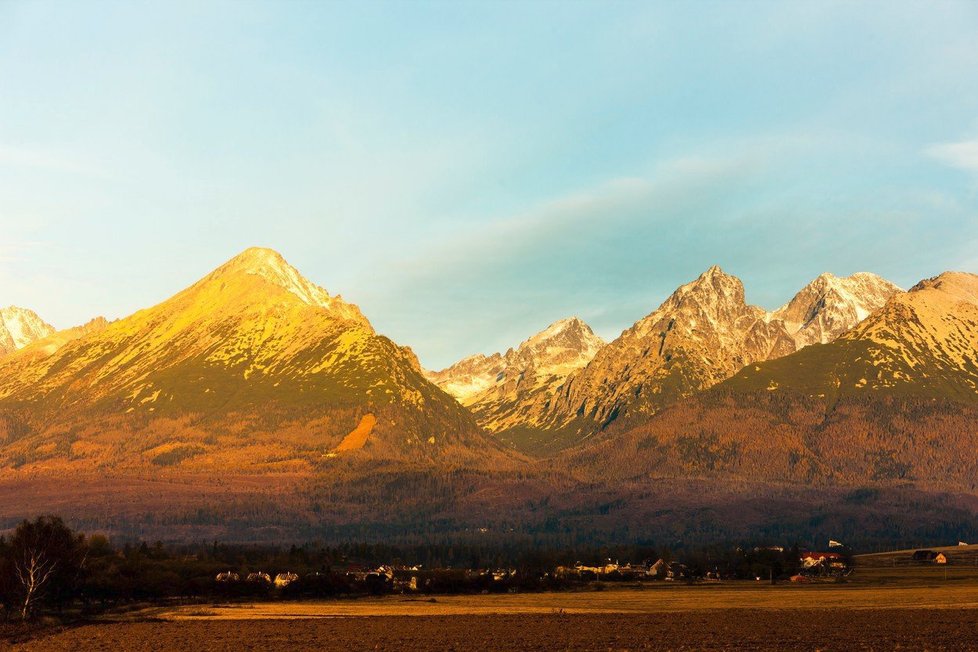 Vysoké Tatry jsou nejvyšším pohořím Slovenska i Polska.