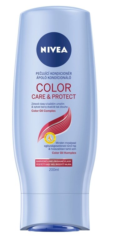 Kondicionér Color Care & Protect Nivea, 78 Kč (250 ml). Koupíte v drogeriích.