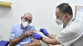 Očkování ministra zdravotnictví Jana Blatného (za ANO) proti covidu