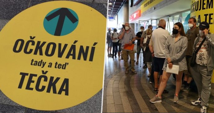 Otevření očkovacího centra na hlavním nádraží (12. 7. 2021)