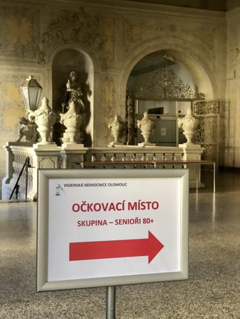 Očkování seniorů proti koronaviru v Olomouckém kraji
