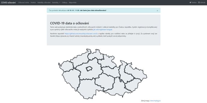 Úvodní strana projektu ockovani.opendatalab.cz 