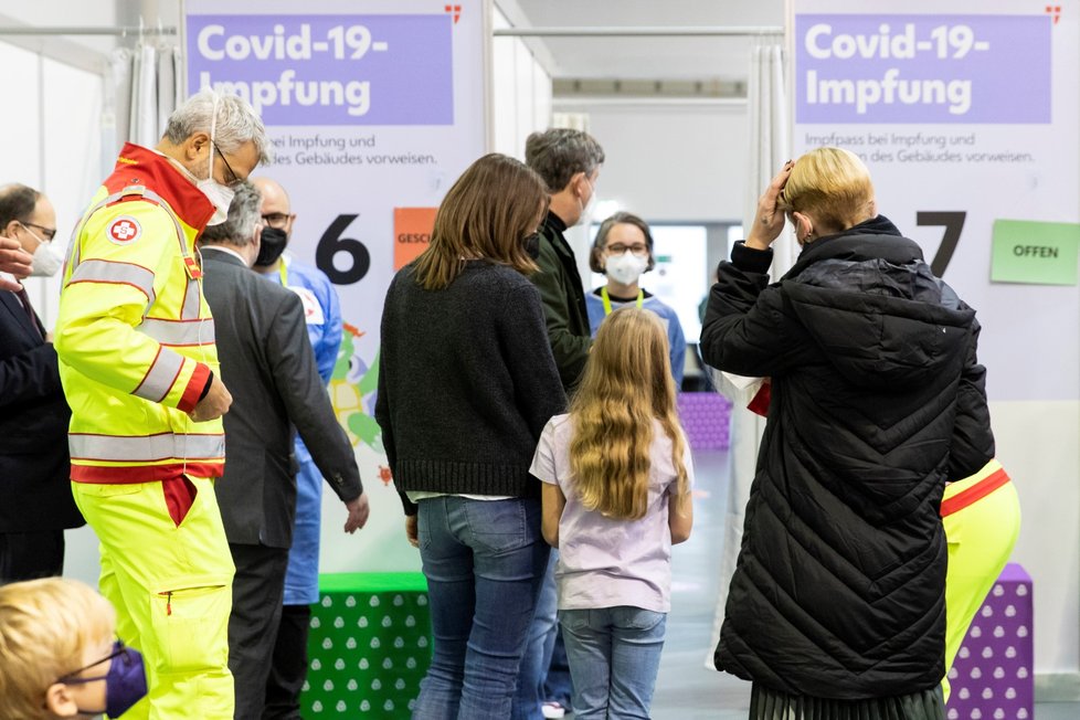Očkování dětí v Rakousku (15. 11. 2021)