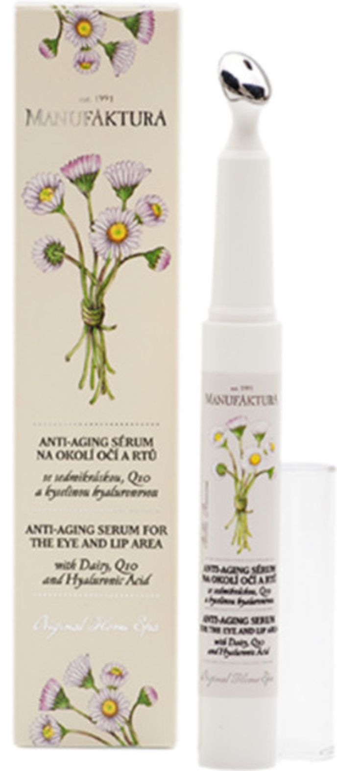 Anti-aging sérum na oči a ústa Sedmikráska, Manufaktura, manufaktura.cz, 359 Kč/8 ml