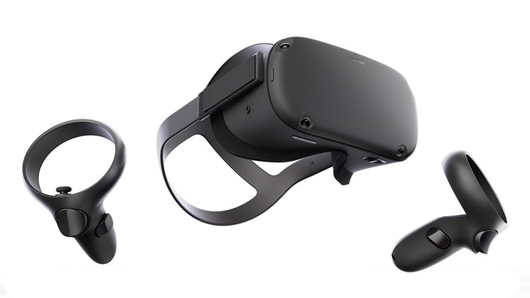 Oculus Quest: Lehké ovladače mají ergonometrický tvar a ochranný štít